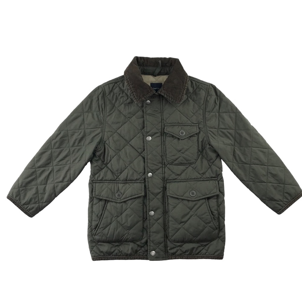 Gap Unisex Quilted Light Jacket With Corduroy Collar and Elbows Size XXL (14-16)